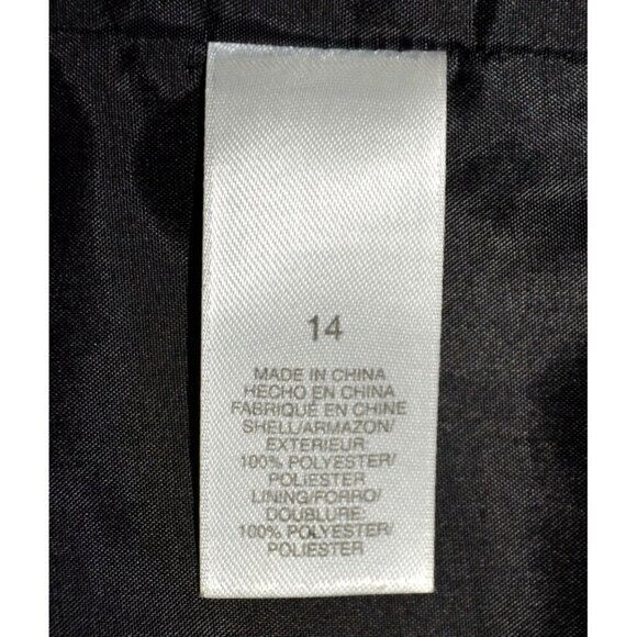 Liz Claiborne Ladies 14 Black Single Button Blazer Jacket Cropped Career Office - Picture 9 of 10